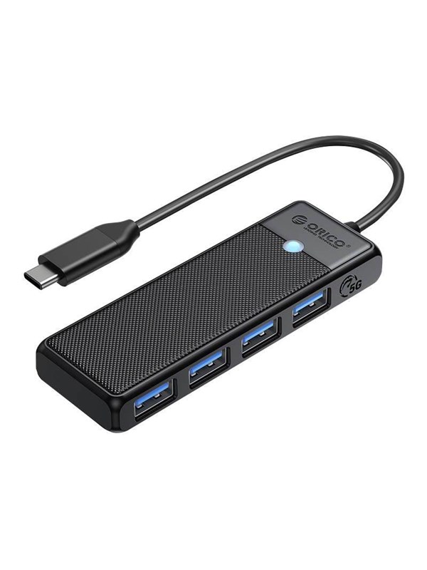Orico Adapter Hub 4in1 Orico Usb A3.0x4 Usb Hub Usb 3.0 4 Porte Svart