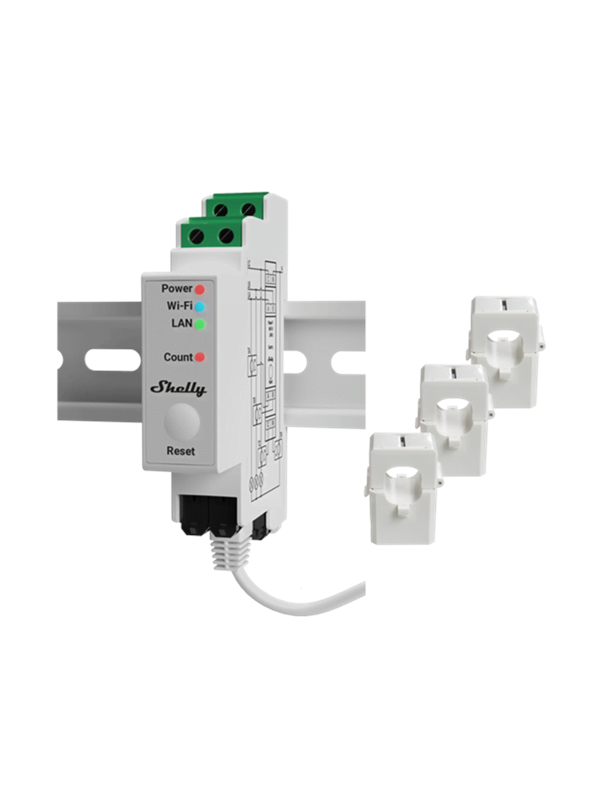 Shelly Pro 3EM + 3x CT120A energy cost meter