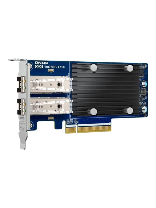 Produktfoto för QNAP QXG-10G2SF-X710 - Nätverksadapter - PCIe 3.0 x8 låg profil - 10 Gigabit SFP+ x 2 - för P/N: SFP1G-SX-85