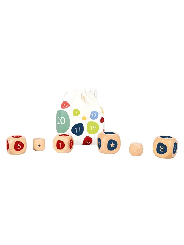 Foot Wooden Dice With Maths