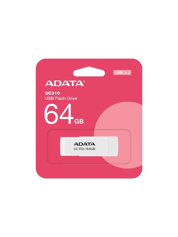 A-Data UC310 - Vit - 64GB - USB-minne