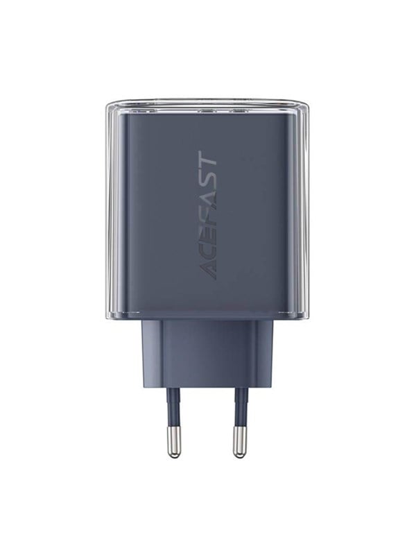 Acefast A45 mains charger 2x USB-C 1xUSB-A 65W PD (grey)