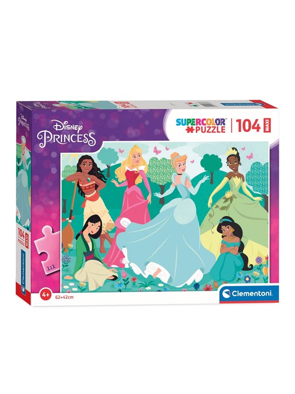 Clementoni Maxi Puzzle Disney Princess 104st. Golv