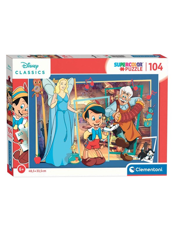 Clementoni Puzzle Disney - Pinocchio 104st. Golv