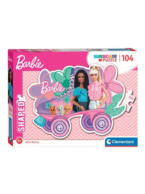 Clementoni Jigsaw Puzzle Super Color - Barbie Roller Skate 104pcs. Golv