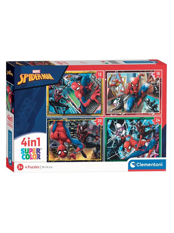 Clementoni Puzzles Marvel Spiderman 4in1 Golv