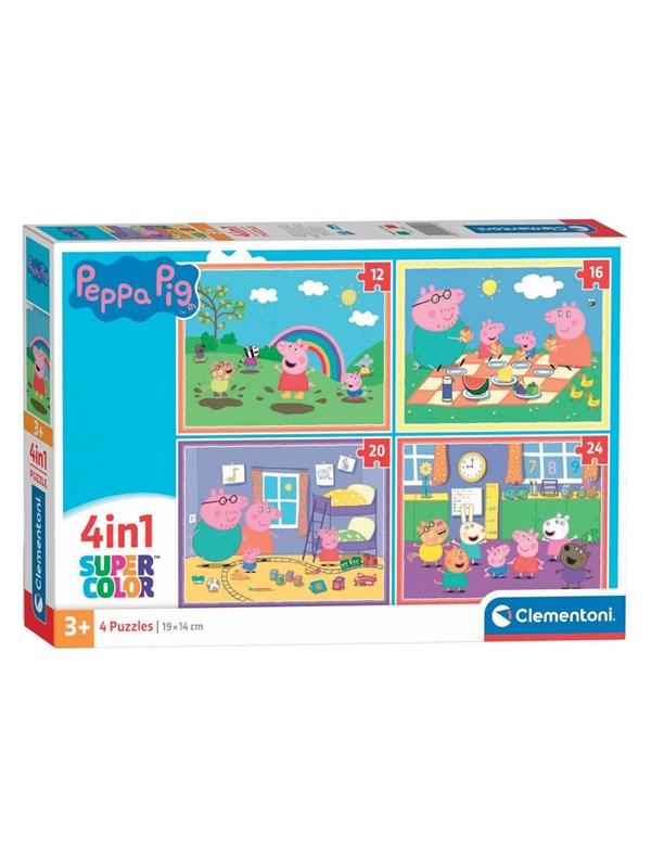 Clementoni 4in1 Puzzle Peppa Pig Golv