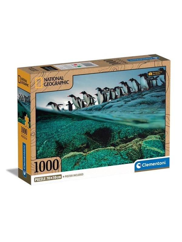 Clementoni Jigsaw Puzzle National Geographics - Penguin 1000pcs. Golv