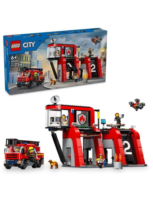 LEGO City 60414 Brandstation med brandbil