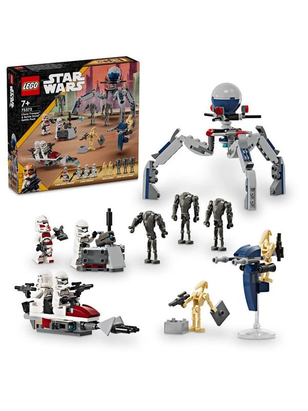 Produktfoto för LEGO Star Wars 75372 Clone Trooper & Battle Droid Battle Pack