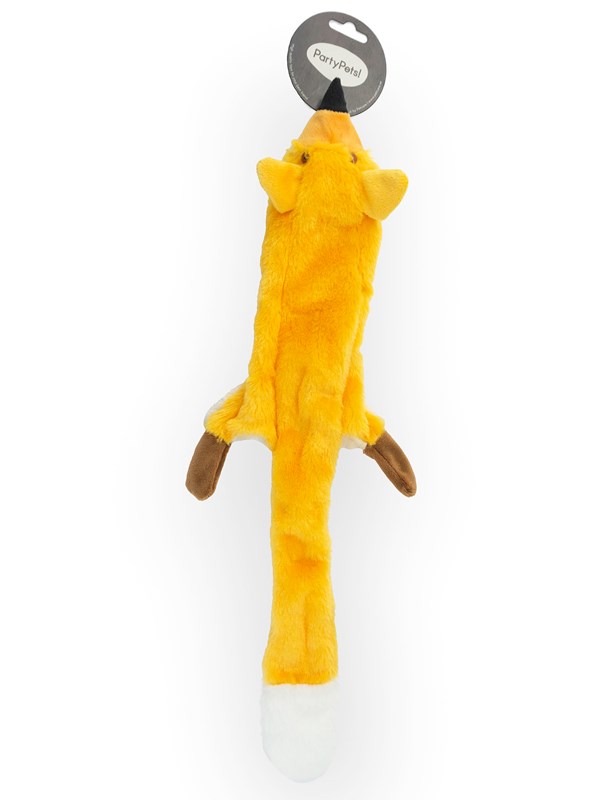 Party Pets Skinnies Fox Hundleksak 55cm