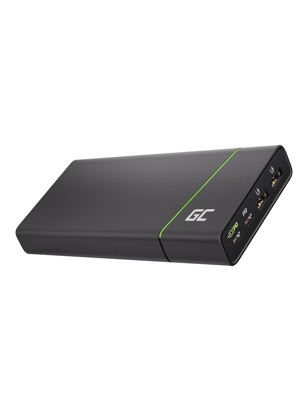 Green Cell PowerPlay 10S PowerBank - Svart - 10000 mAh