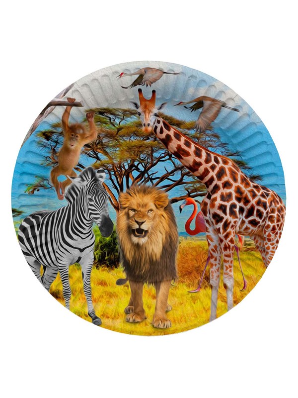 Folat Bv Safari Plates 8pcs.