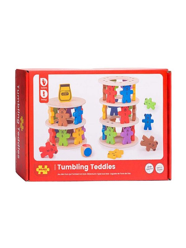 Bigjigs Wooden Stacking Game Teddy Bears.