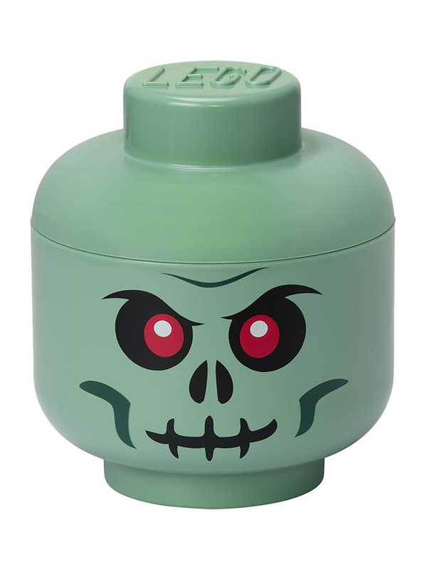Lego Storage Head Big Green Skeleton