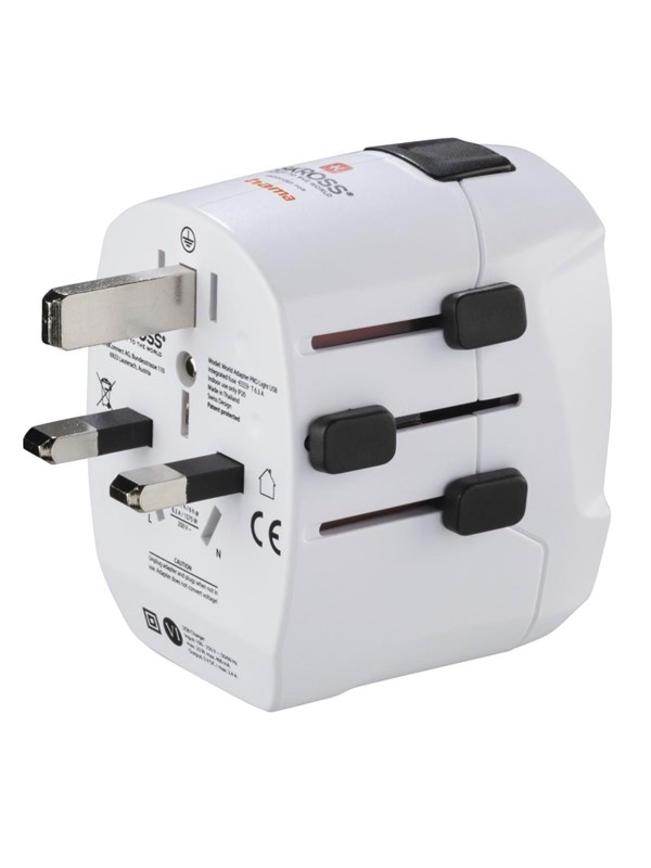 Hama World Travel Pro Light USB power plug adapter