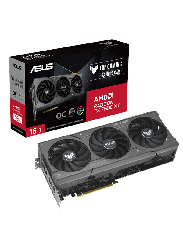 Asus Radeon Rx 7600 Xt Tuf Oc 16gb Gddr6 Ram Grafikkort