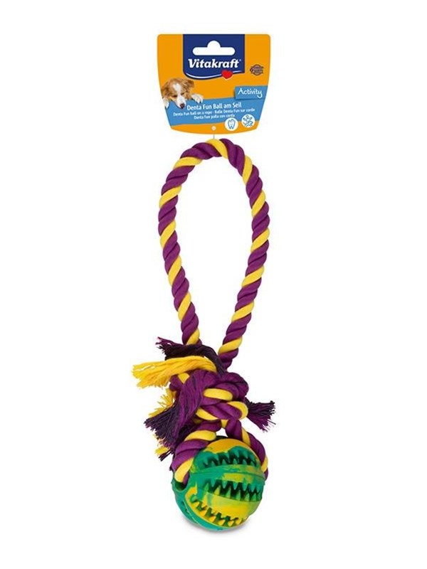 Vitakraft Denta Fun Bold på reb 24cm