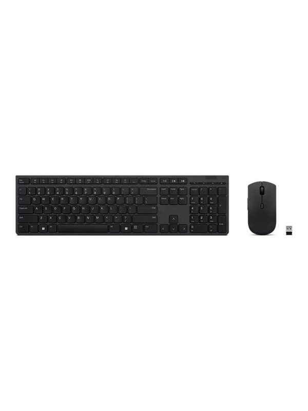 Lenovo Professional Keyboard And Mouse Set Qwerty Us English Grey Tastatur & Mus Set Us English Grå