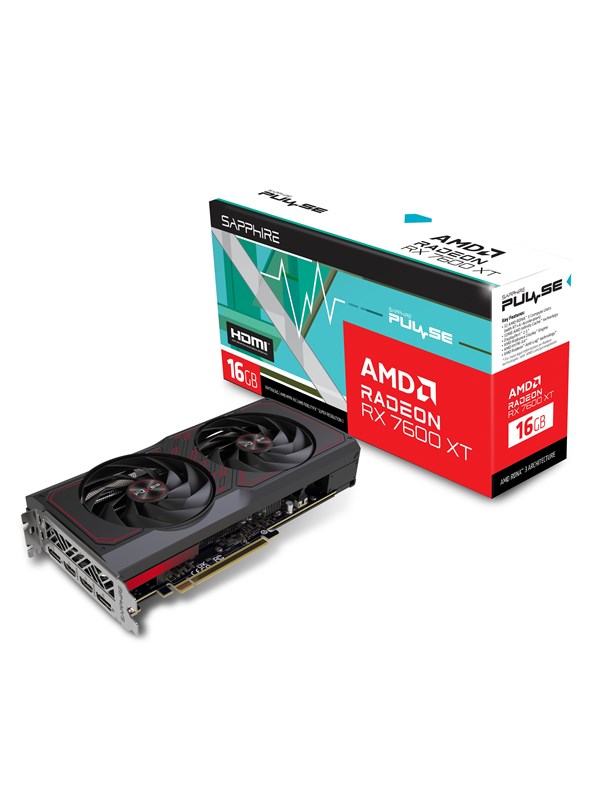 Sapphire Radeon Rx 7600 Xt Pulse 16gb Gddr6 Ram Grafikkort