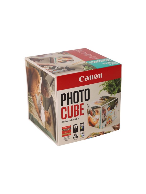 Canon Photo Cube Creative Pack - 2-pack - black colour (cyan magenta yellow) - original - glossy - ink cartridge / paper kit