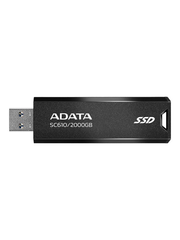 A-Data SC610 External SSD - 2TB - Svart - 2TB - USB-minne