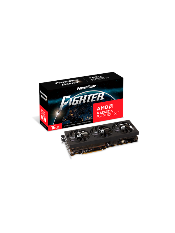 Powercolor Radeon Rx 7800 Xt Fighter 16gb Gddr6 Ram Grafikkort