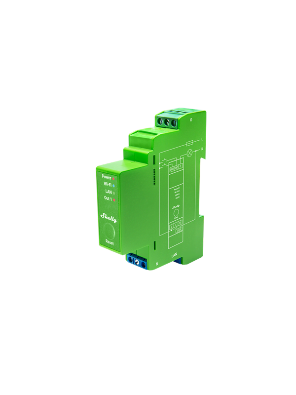 Shelly Pro Dimmer 1PM - WiFi-panelbelysningsdimmer, 200W