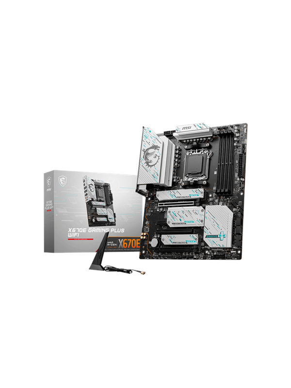 Msi X670e Gaming Plus Wifi Moderkort Amd X670e Amd Am5 Socket Ddr5 Ram Atx
