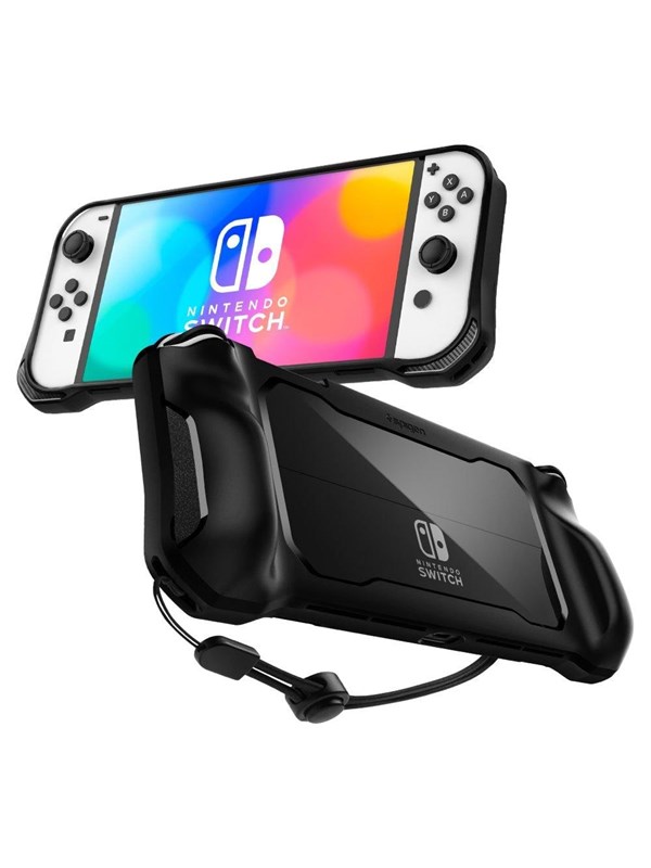 Spigen Rugged Armor - black - Nintendo Switch OLED - Skydd - Nintendo Switch OLED