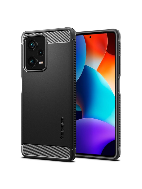 Spigen Rugged Armor Black Xiaomi Redmi Note 12 Pro 5g