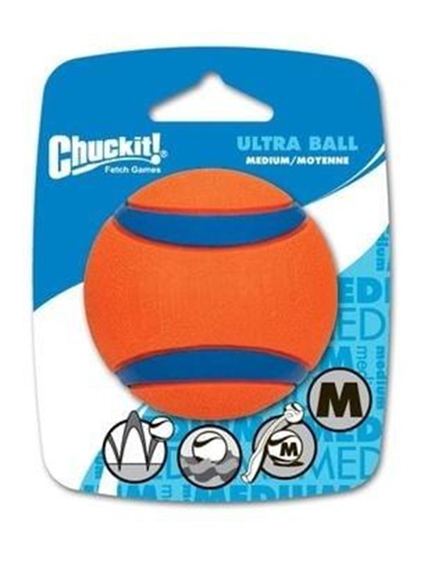 CHUCKIT - Ultra Ball M 6 cm 1 Pack - (CHUC170015)