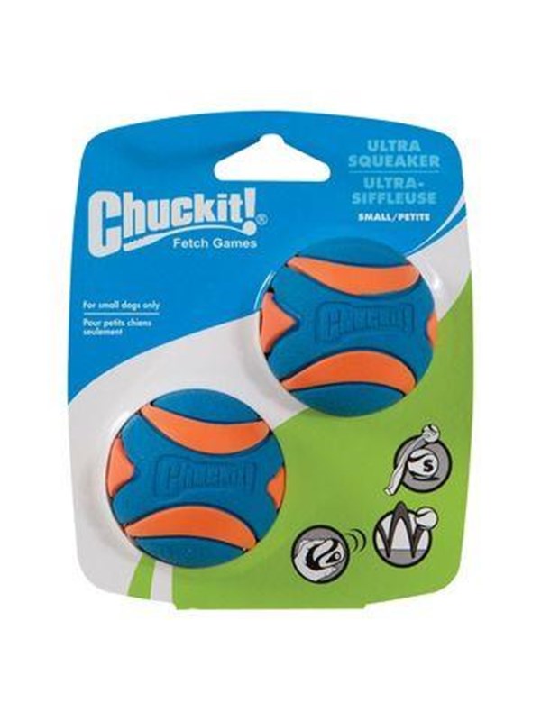 CHUCKIT - Ultra Squeaker Ball S 5 cm 2 pcs. - (CHUC31537)