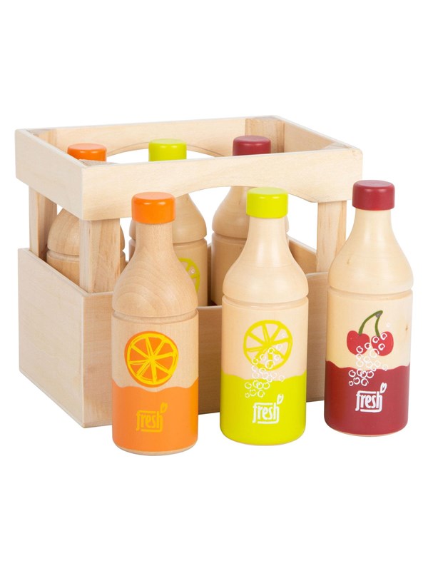 Small Foot - Wooden Crate with Bottles 7 pcs.