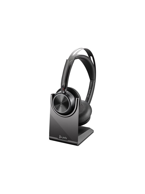 Poly Voyager Focus 2 | On Ear Wireless Headset | Microphone | Active Noisereduction