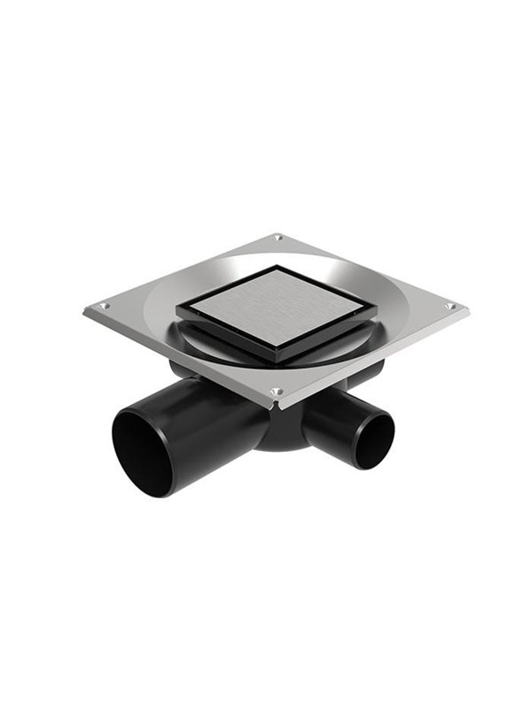 Unidrain Set 1 Square Custom 10x10 Ø75 mm horizontal