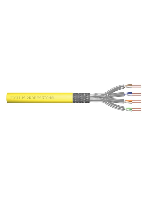 DIGITUS CAT 7A S-FTP Installation Cable - 500m - Gul - 500m