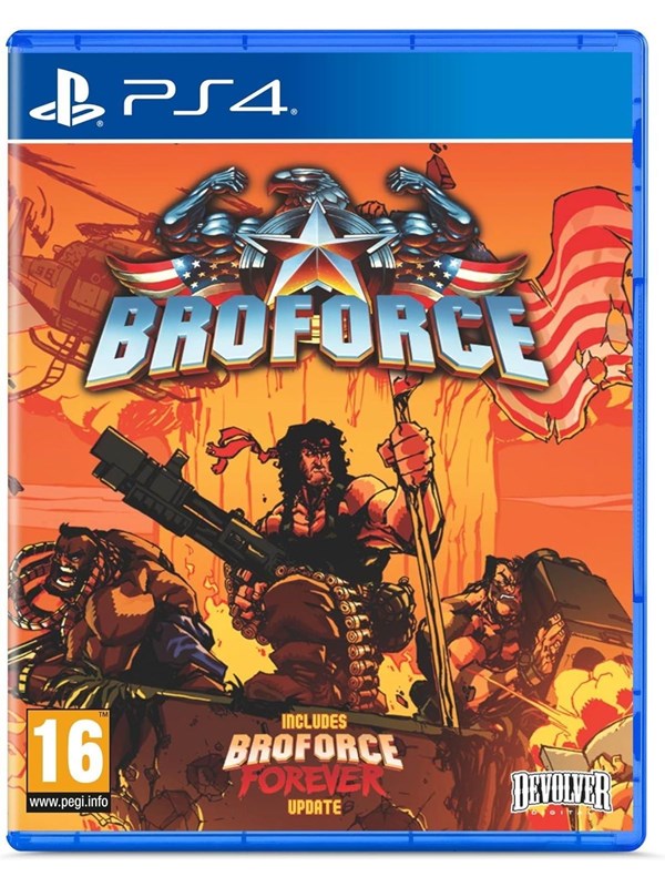 Broforce Sony Playstation 4 Plattformsspelare