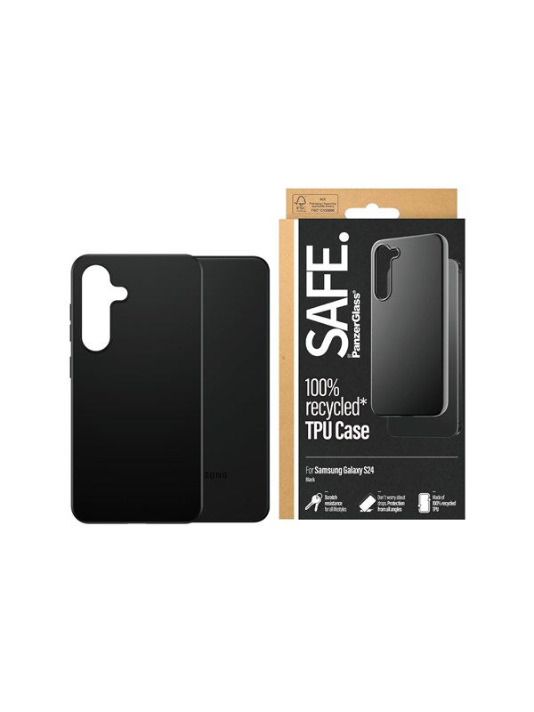 Safe. By Panzerglass Tpu Case Samsung Galaxy S24 | Black