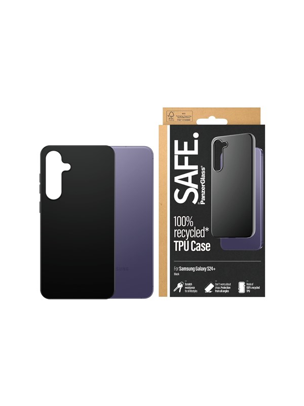 Safe. By Panzerglass Tpu Case Samsung Galaxy S24 Plus | Black