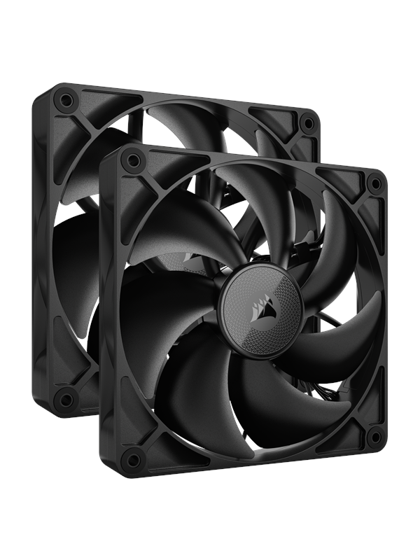 Corsair iCUE LINK RX140 2-pack - Chassi fläkt - 140mm - Svart med RGB LED - 36 dBA