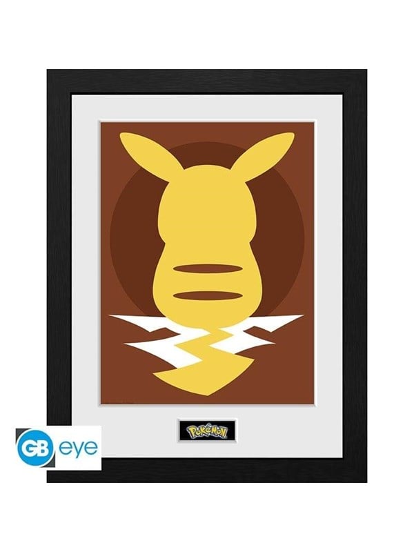 ABYstyle - POKEMON Framed print Pikachu Silhouette 25" - Bild