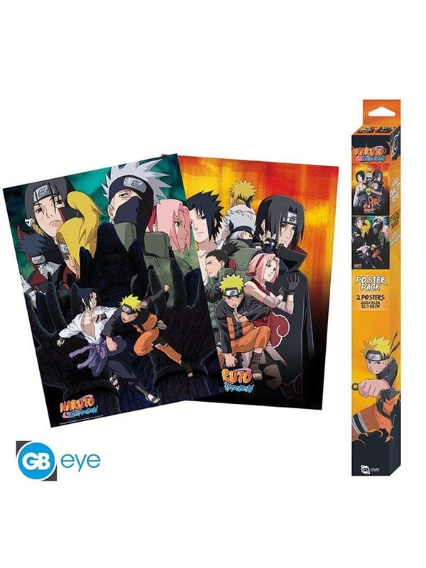 ABYstyle - NARUTO SHIPPUDEN Set 2 Chibi Posters Ninjas (52x38cm) - Affisch