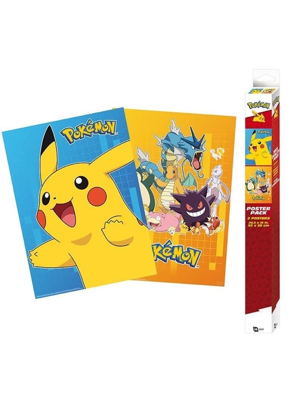 ABYstyle - POKEMON Set 2 Chibi Posters Colourful Characters (52x38cm) - Affisch