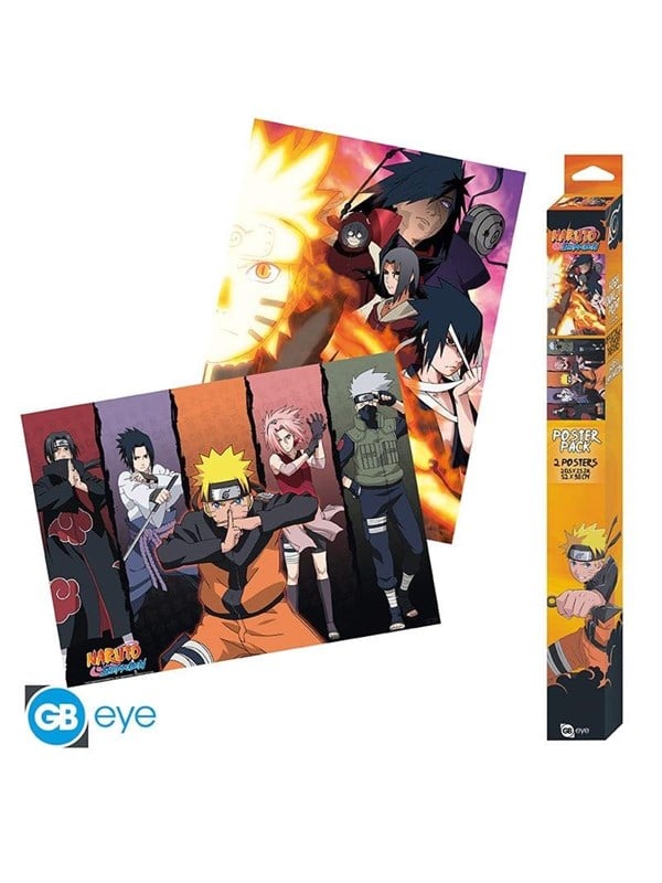 ABYstyle - NARUTO SHIPPUDEN Set 2 Chibi Posters Groups (52x38cm) - Affisch