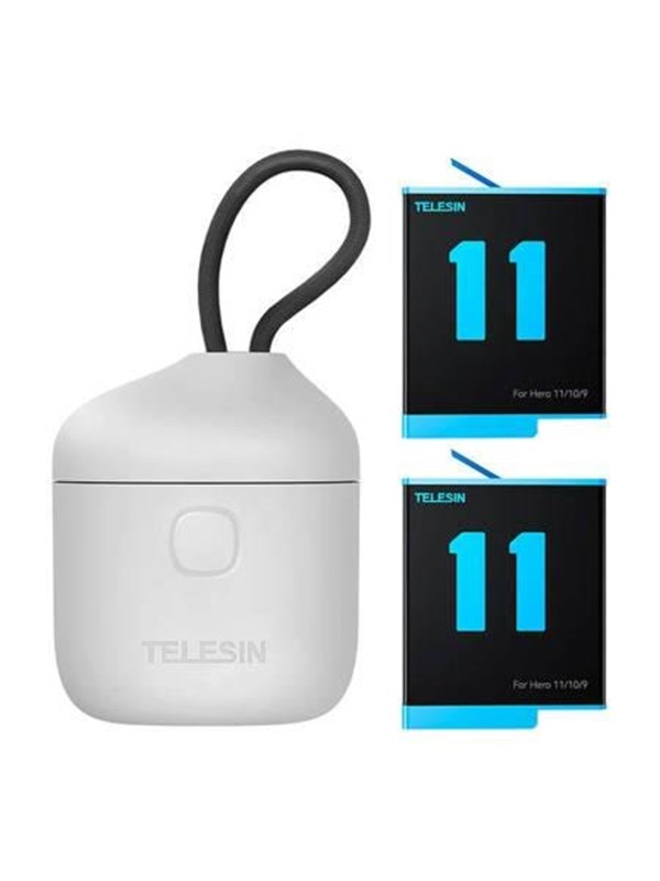 Telesin 3 Slot Waterproof Charger Telesin Allin Box 2 Batteries For Gopro Hero 12 / 11 / 10 / 9