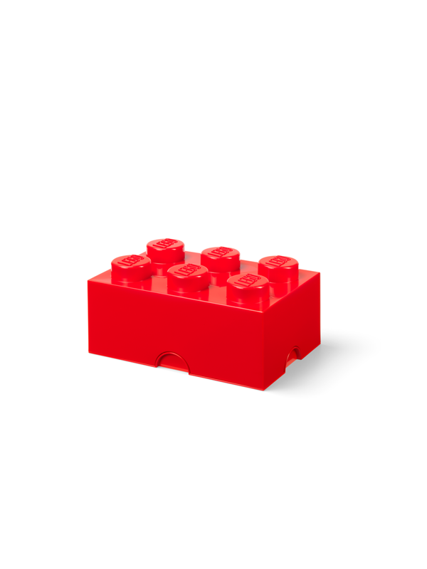 Lego Storage Brick 6 Red