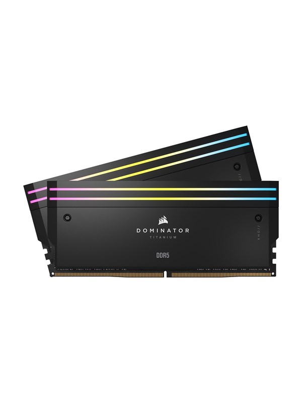 Corsair Dominator Titanium Ddr5 6400 96gb Cl32 Quad Channel 4 Pcs Intel Xmp Svart