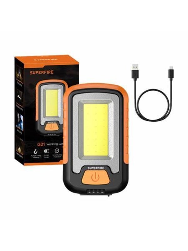 Produktfoto för Superfire G21 verkstadslampa, 650lm, USB