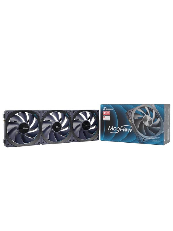 Seasonic MagFlow 3-Fan Kit - 120mm - Svart
